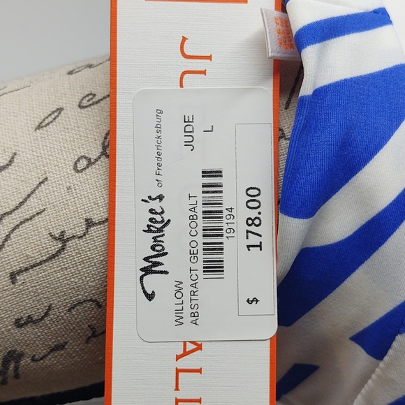 Jude Connally💙 🤍Willow Abstract Geo Cobalt Dress, size large 🆕 - Picture 5 of 8